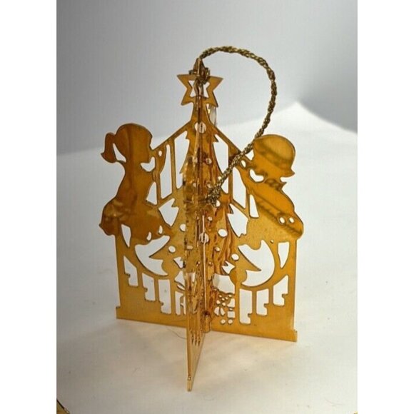 1979-1983 Vintage Danbury Mint Set Gold Christmas Ornament Collection 12 Count - Picture 11 of 16